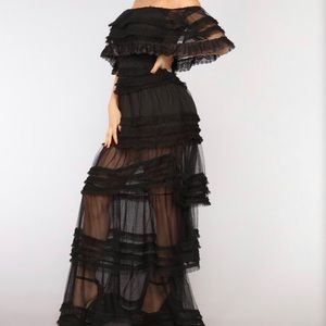 Brand new unworn black lace dress!